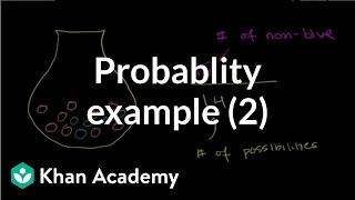 Finding probability example 2 | Probability and Statistics | Khan Academy