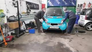 Smart fortwo / City coupe  замена термостата и проблемы ручек . SmartUA