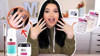 I Did My Own Acrylic Nails! *HALLOWEEN THEME*