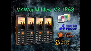 VKWorld New V3 IP68 - недорогой защищенный телефон на 3 сим карты. Тест на водонепроницаемость