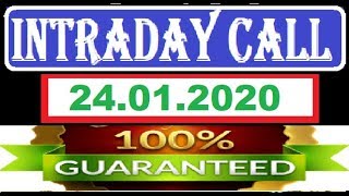 IntraDay Top 3 Jackpot Call 24.01.2020 || intraday tips || best stock for 2020