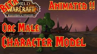 NEW: Orc Male Character Model (Animated) - Warlords of Draenor BETA !!