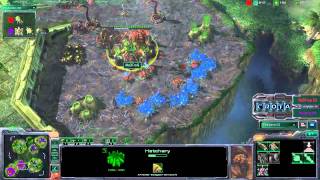 StarCraft 2 - SC305 - MaDFrog (Z) vs Wibang (P) on Steppes of War Part 1