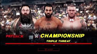 WWE2K19 Payback 2017 Match 4 WWE Championship