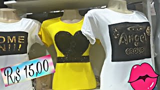Feira da Madrugada /  T-shirt com paetês/SHOPPING New Bancas/Rua Tiers