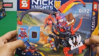 Bóc đồ chơi Lego Nexo Knights phần 1 - lắp ráp xe của chú hề Jestror - toy for kid