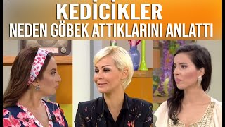 Kedicikler stüdyoda Adnan Oktar'ın gözüne bakıp neden göbek atıyor!