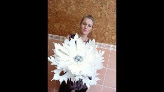 БЕСПЛАТНЫЙ МК. Новогодняя снежинка из изолона. / Free master class. Large flower of isolon