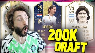 BRUTALAN DRAFT ZA 200 000 PRETPLATNIKA!! FIFA 19