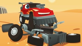 Мультики про машинки Спасение Красной Машинки от Бандитов Car Yard Derby