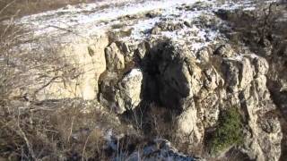 Верхний водопад и начала каньона реки Узунджа.  Севастополь.