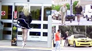 Tgirl Sexy French Maid Public In The Wind Matty Caff Crossdresser