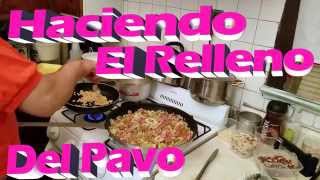 como hacer el relleno del pavo receta facil como preparar el relleno de un pavo  carne y frutas 3/4