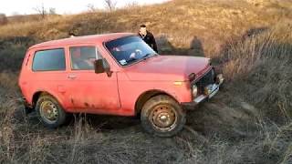 Нива и Mitsubishi pajero. Выходной
