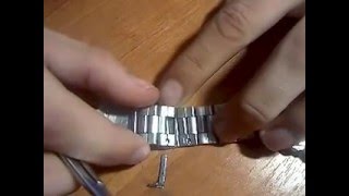 как укоротить браслет на часах