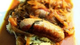 bangers & mash with onion gravy recipe