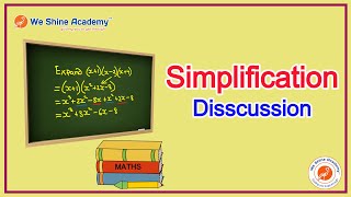 Simplification Discussion | Maths | TNPSC, RRB, SSC | We Shine Academy