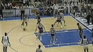 Manute Bol Makes a Clutch Playoffs Three
