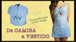 DIY - Cómo transformar una camisa en un vestido a la moda
