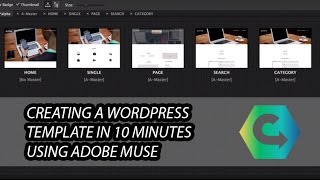 Creating a Wordpress Template in Adobe Muse in 10 minutes