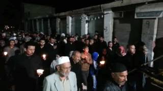مسيرة ليلة الوحشة في قضاء الحي اجواء حزينة جدا-عام 2014