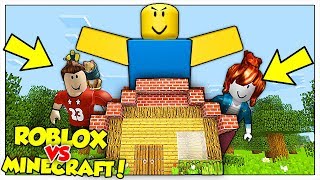 I NOOB DI ROBLOX GIGANTI ATTACCANO LA NOSTRA CASA! - Minecraft ITA