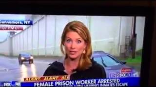 Dannemora Prison Contraband goes over wall during News Cast!
