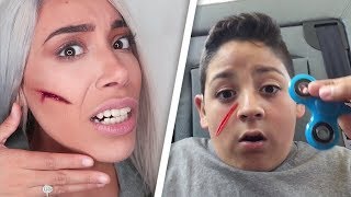 ТОП 5 САМЫХ СТРАШНЫХ СПИННЕР ТРАВМ. Top 5 Most INSANE Fidget Spinner Injuries