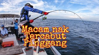 Aku hampir semput kena tarik dengan GT ni | Popping Pulau Jarak