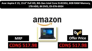 Acer Aspire E 15, 15.6" Full HD, 8th Gen Intel Core i3-8130U, 6GB RAM