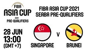 Singapore v Brunei - Full Game - FIBA Asia Cup 2021 - SEABA Pre-Qualifiers