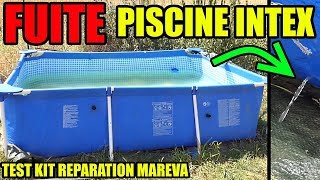 Piscine qui Fuit réparer une fuite trou INTEX Test du  KIT Réparation de Liner Mareva