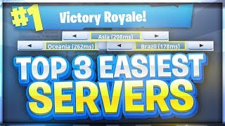 EASIEST SERVERS TO GET WINS ON - FORTNITE BATTLE ROYALE
