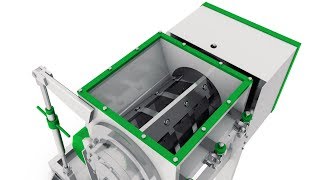 Дробилка ИРП-400. Измельчение полипропиоленовой нити.
