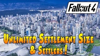 Fallout 4 - Unlimited Settlement Size and Settlers