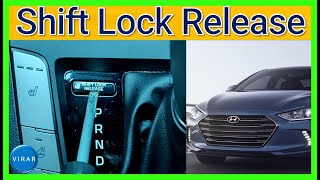 Shift Lock Release [EASY] - Hyundai Elantra -  2017/2018 - How to / DIY