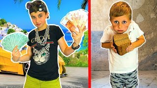 БОГАТЫЙ школьник VS БЕДНЫЙ школьник или каждый школьник такой - Детский СКЕТЧ