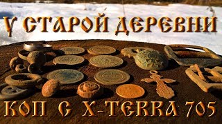 Коп у старой деревни. Поиск с X-Terra 705 Nel Storm