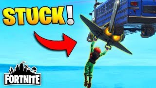 MY GLIDER IS STUCK TO THE BATTLE BUS! (Fortnite Funny Fails and WTF Moments) #7