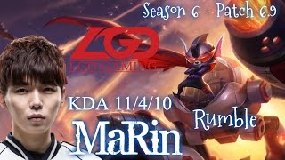 LGD MaRin RUMBLE Top vs Ekko - Patch 6.9 KR | League of Legends