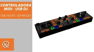 CONTROLADORA MIDI USB DJ CMD MICRO - BEHRINGER (unboxing)