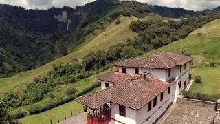 Termales La Quinta - Los Nevados Manizales Colombia desde el Aire, vista del Cielo con Drone