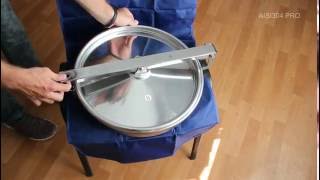 Люк нержавеющий круглый для емкостей. Люк 6022 ECO