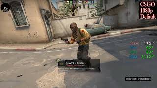 GeForce GTX 1050 ti -- Intel Core i3-8100 -- Counter Strike Global Offensive CSGO FPS Test Dust 2