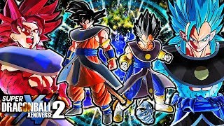 NEW ANCIENT VEGETA & GOKU DESIGN GAMEPLAY - Dragon Ball Xenoverse 2 Ancient Goku & Vegeta (CUSTOM)
