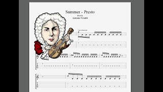 Antonio Vivaldi – The Four Seasons “Summer” (III: Presto) (Guitar Tab)