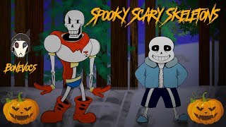 [Halloween] Spooky Scary Skeletons-Undertale animation(RUS By BoneVocs)