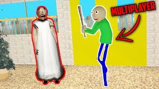Baldi's Basics Multiplayer vs Granny Horror Game Online (Baldi's Basics vs Granny Horror Game)
