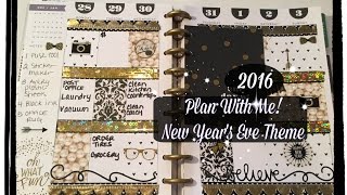 Plan With Me! The Happy Planner | New Year's Eve Theme!