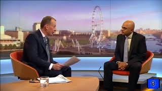 Sajid Javid lies on the Marr Show about police cuts and their effect on crime